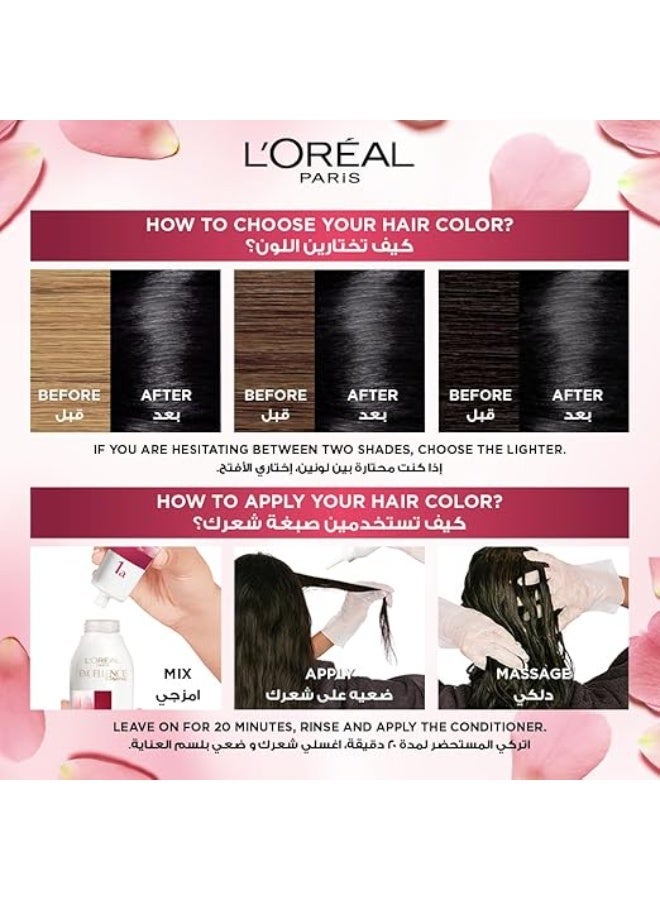 لوريال باريس كريم إكسيلنس للعناية الثلاثية، لون أسود رقم 1 (قد يختلف التغليف، تغليف عربي/إنجليزي) - Image 2